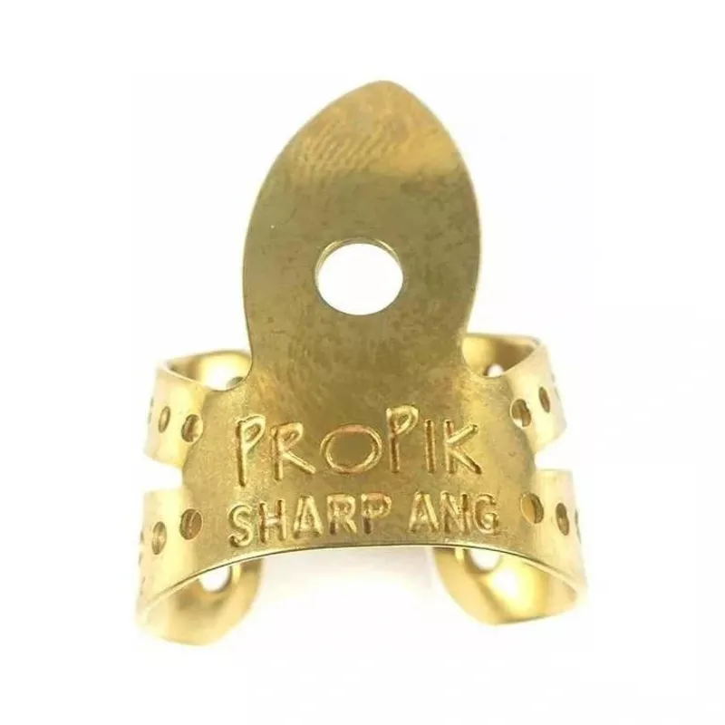 Propik Brass Sharpie “Fast” Fingerpick, Split Wrap
