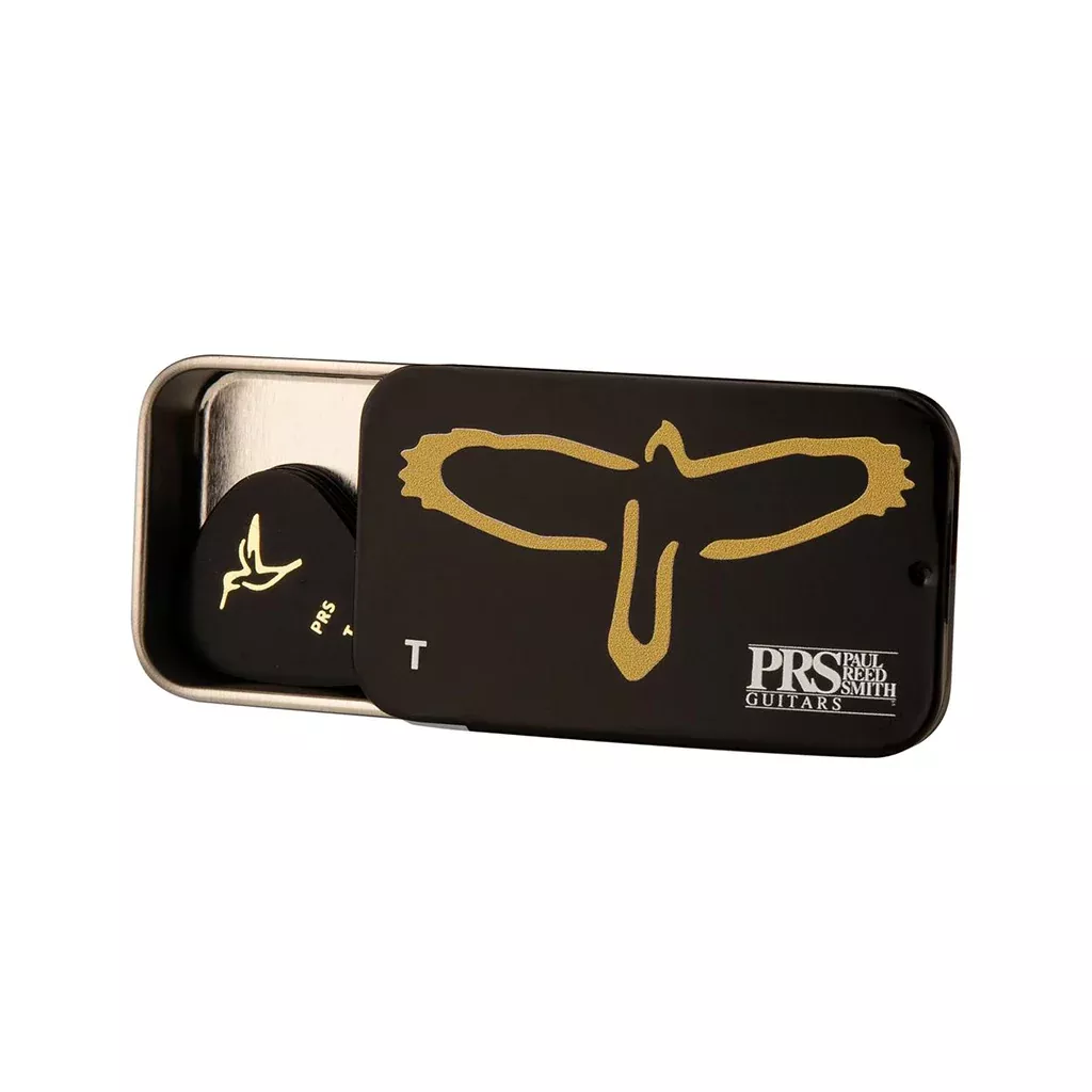 PRS Gold Birds Assorted Thin Picks w/Tin, 12-Pack