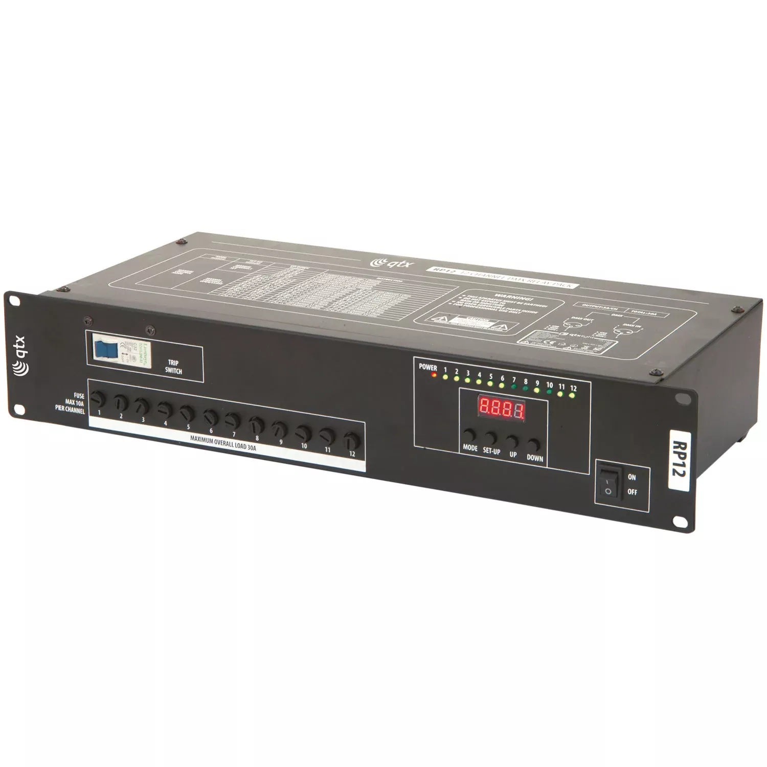 QTX 12 Channel DMX Relay Pack – RP12