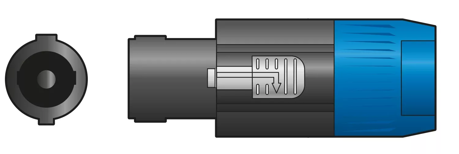 QTX 4 Pole Latched Speaker Plug – SPK4-PLG