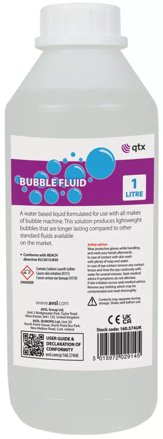 QTX Bubble Fluid – BUBBLE-1L