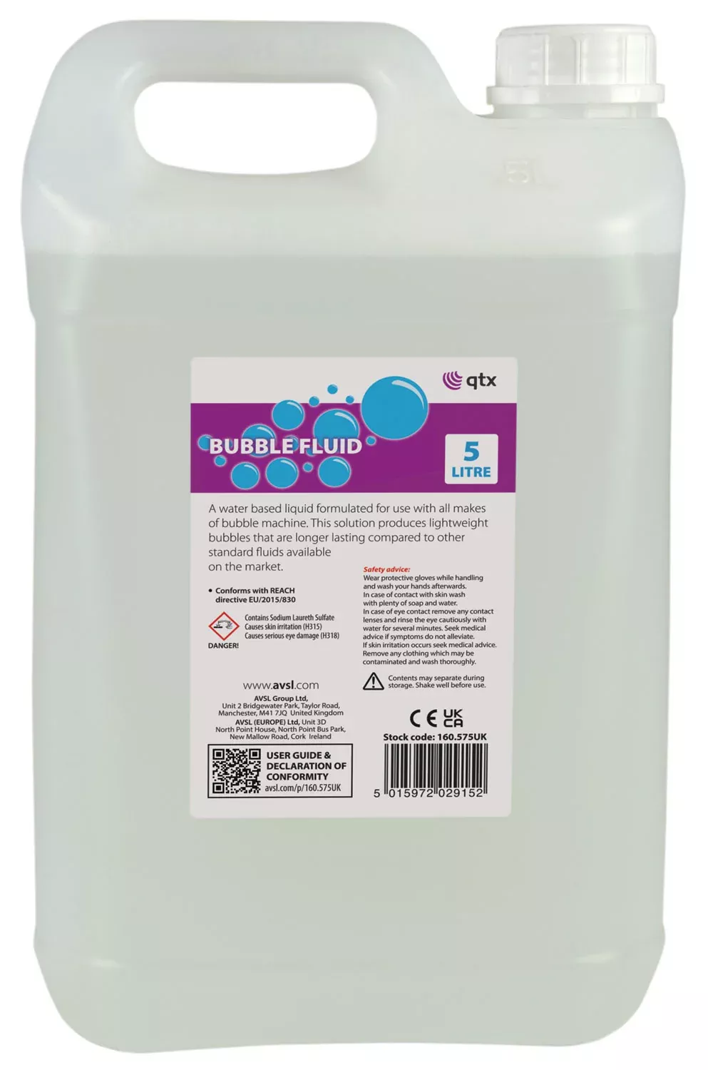 QTX Bubble Fluid – BUBBLE-5L