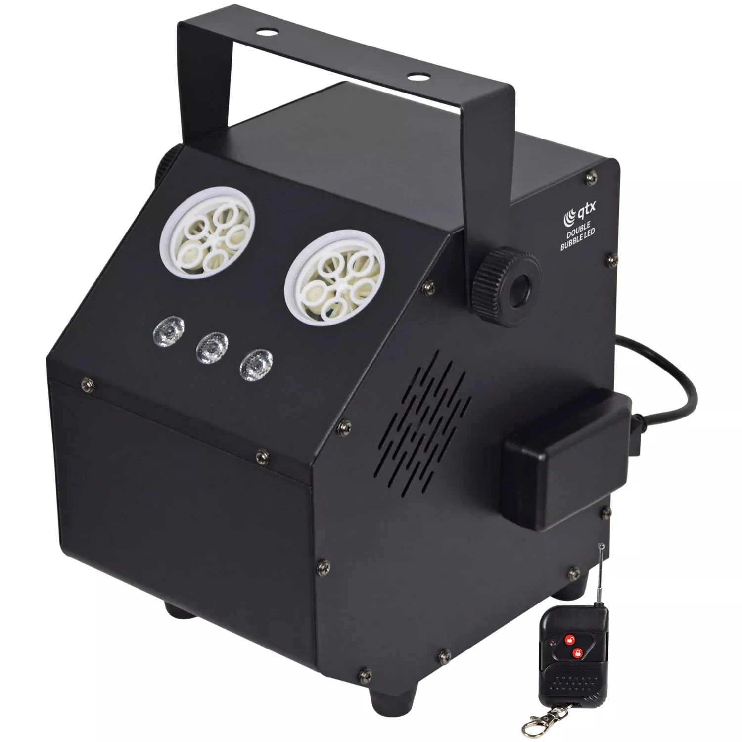 QTX Double Bubble LED: High Output Bubble Machine with LEDs