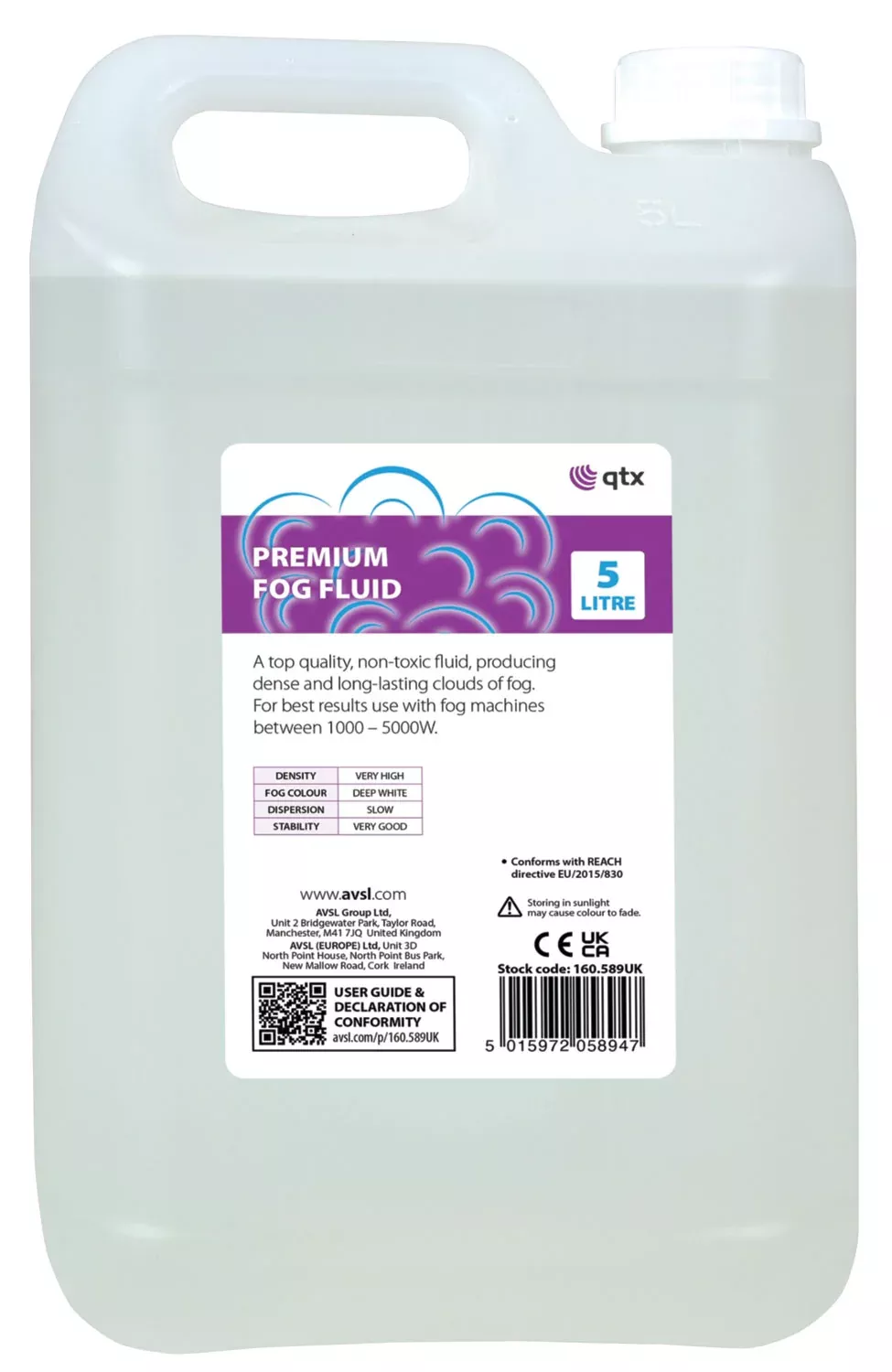 QTX Premium Fog Fluid Clear