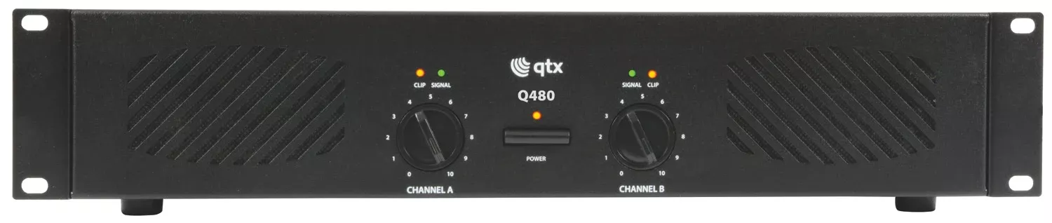 QTX Q Series Stereo Power Amplifiers – Q480