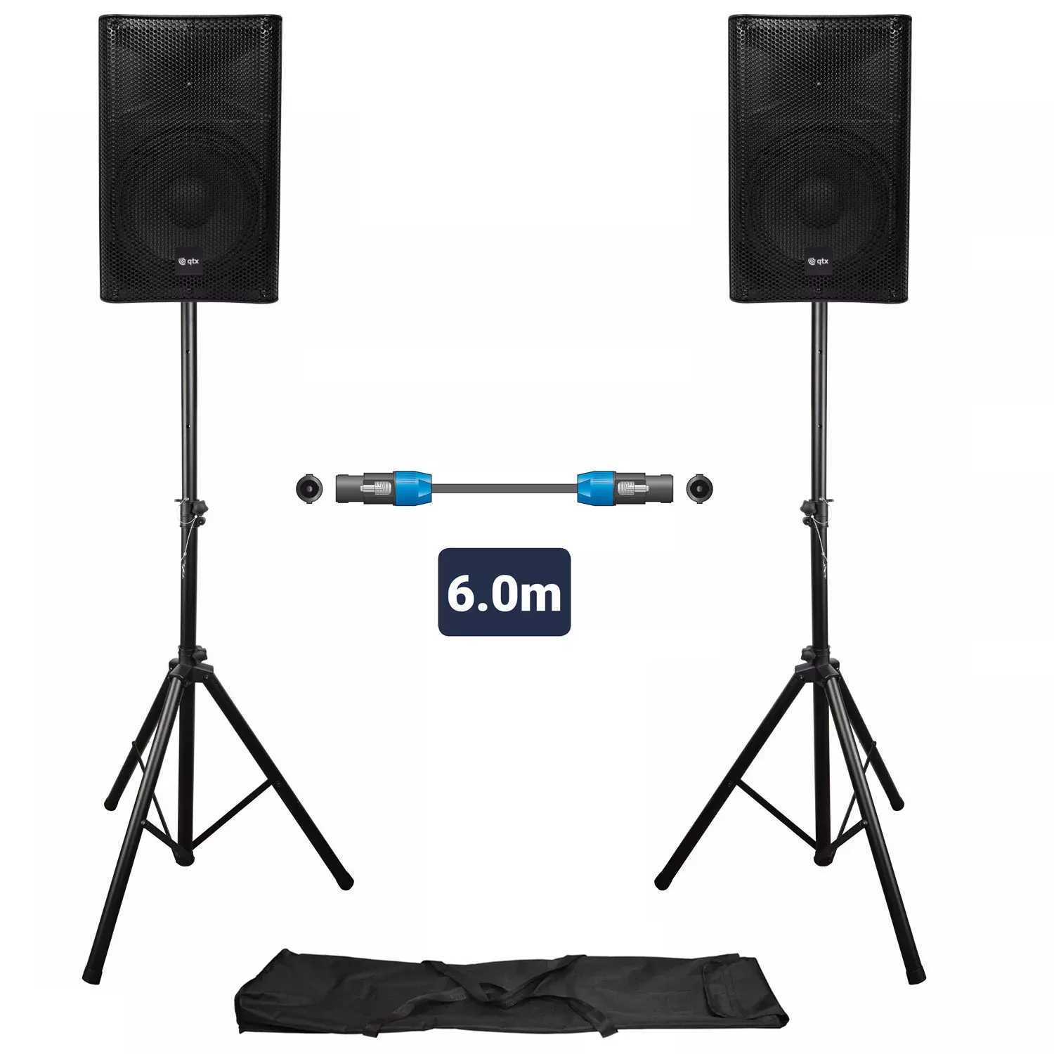 QTX QUEST PA Setup With Stands – QUEST-10-SET