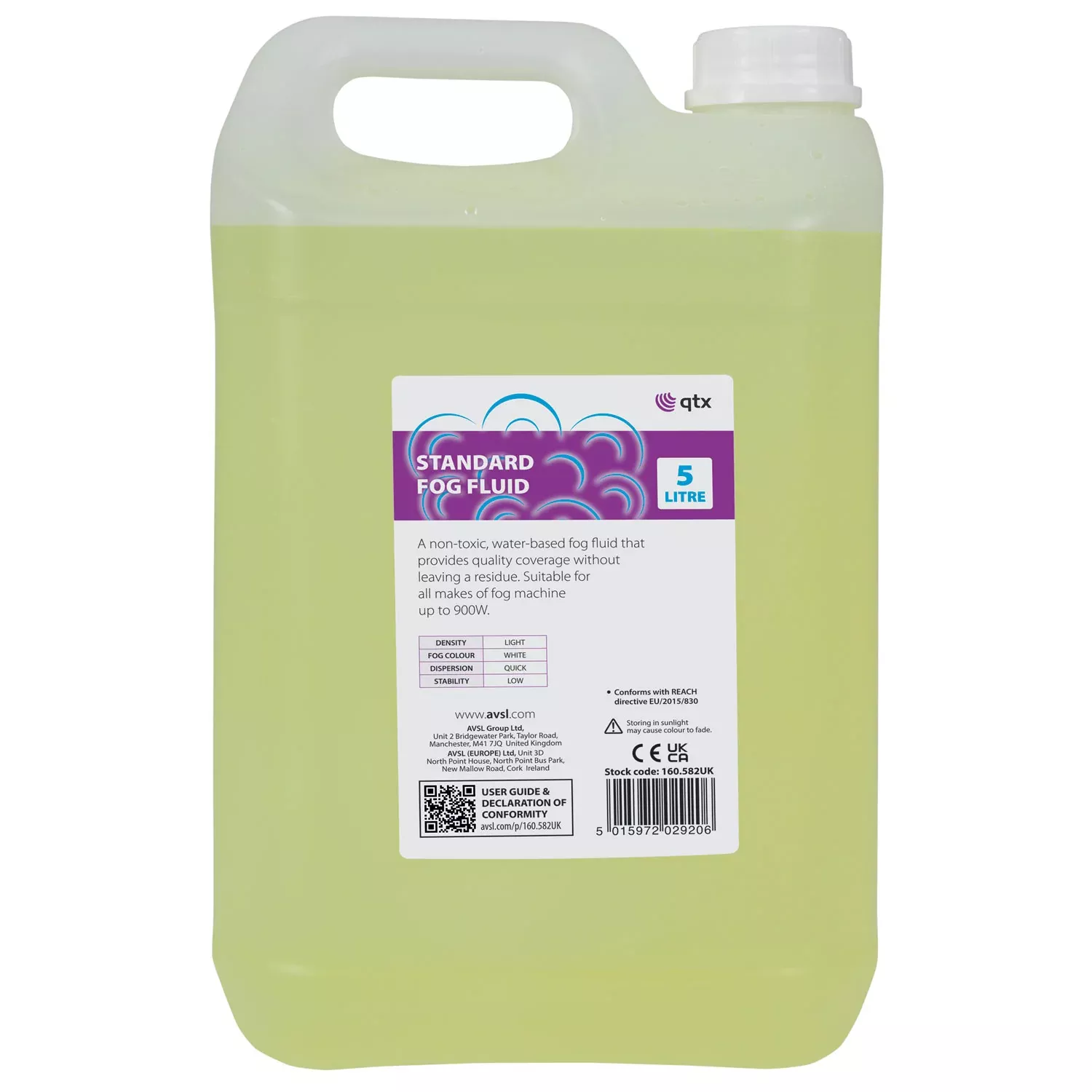 QTX Standard Fog Fluid – ST-FOG-5L