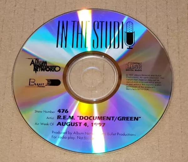 R.E.M. - In The Studio - Document /Green - Radio Show #476 - August 4, 1997 - CD