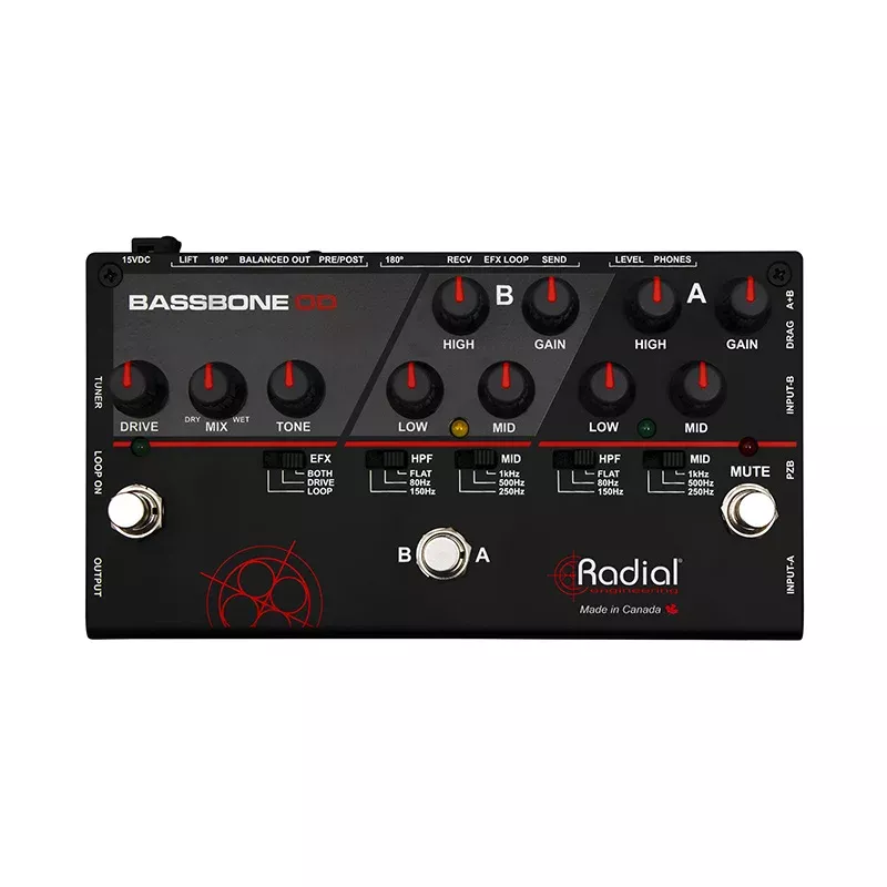 Radial Engineering Bassbone OD Bass Preamp & Overdrive