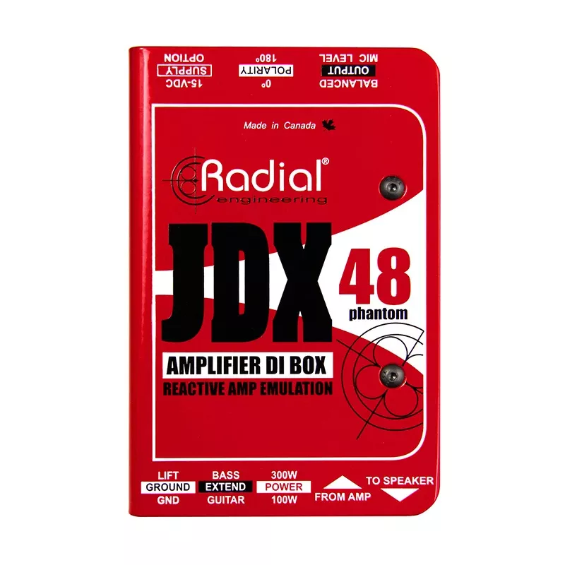 Radial Engineering JDX 48 Amplifier Direct Box with Reactive Amp Emulation