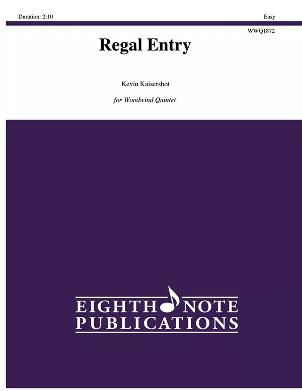 Regal Entry: Woodwind Quintet Score & Parts