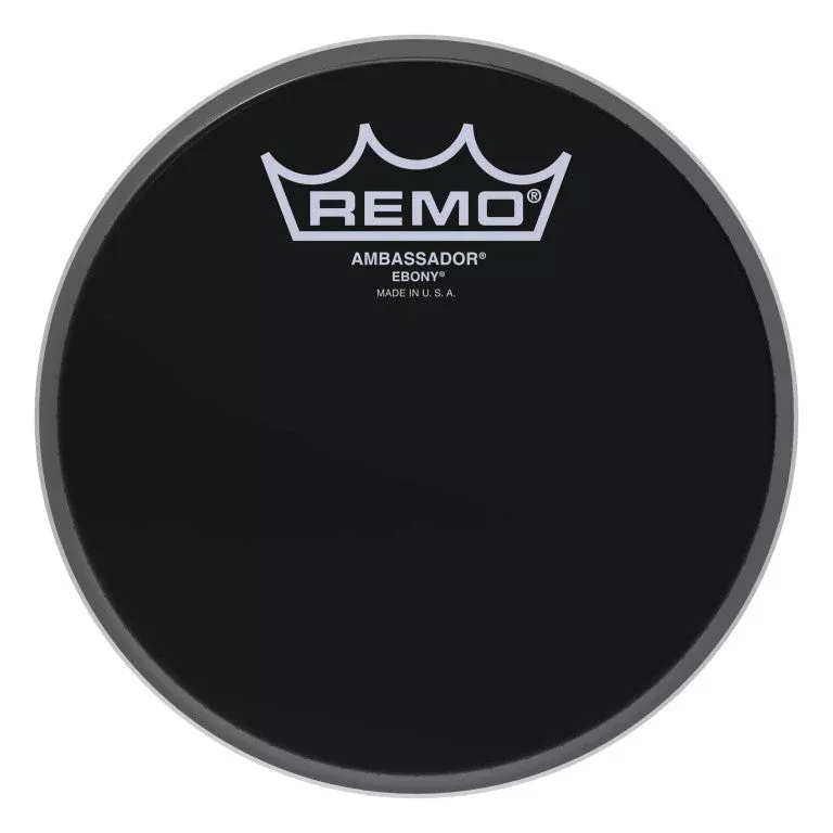 Remo Ambassador Ebony Tom Drumhead – ES