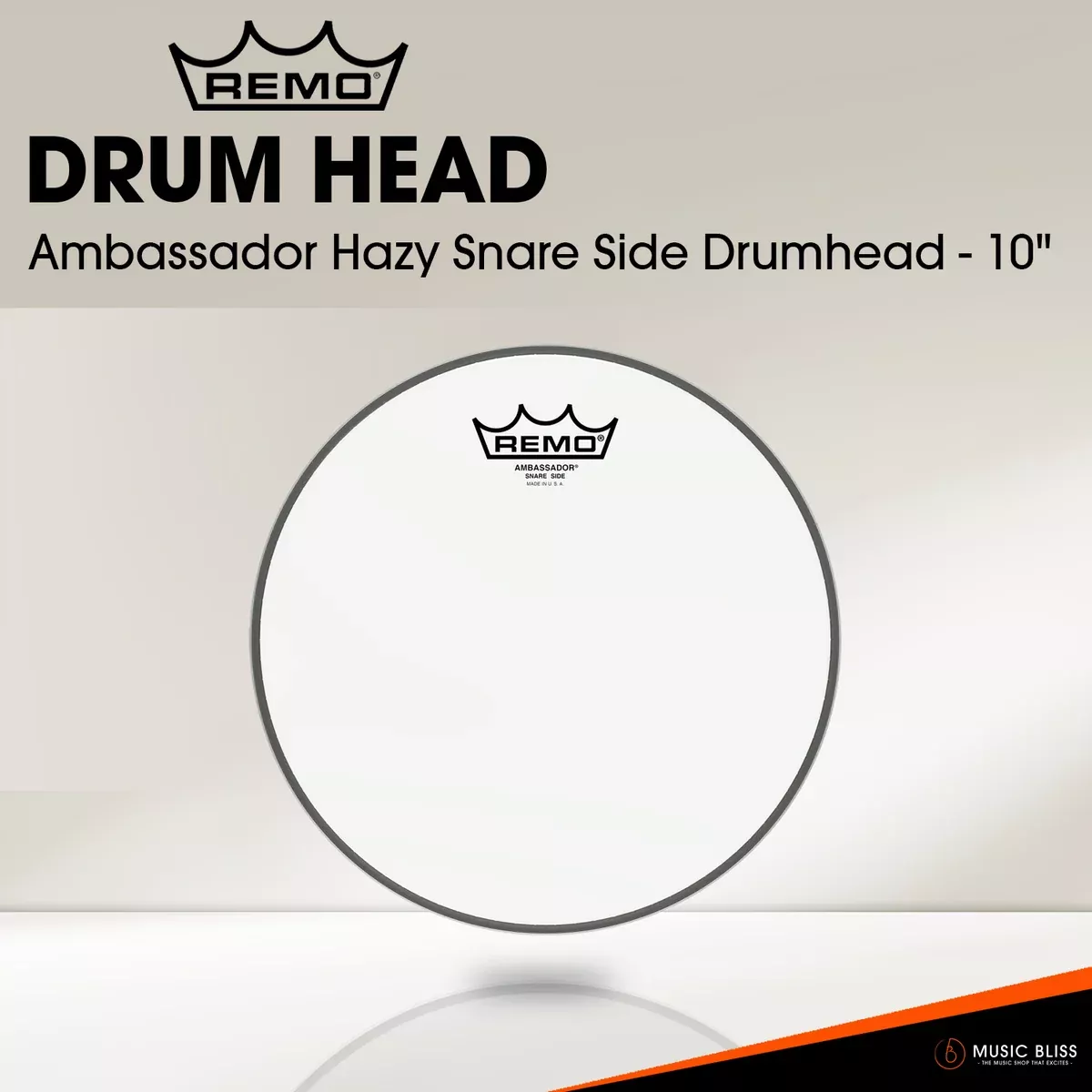 Remo Ambassador Hazy Snare Side Drumhead (Available in sizes 10″-14″)
