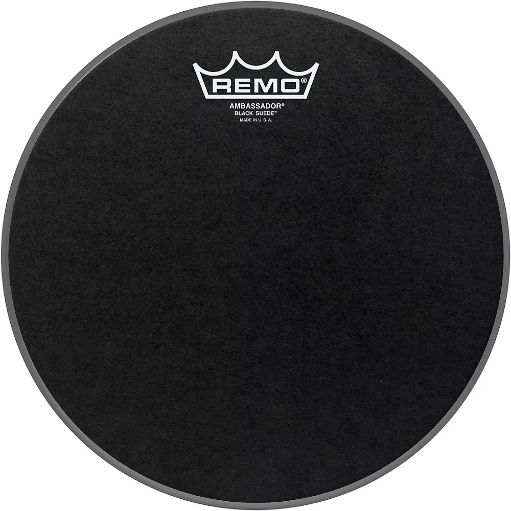 Remo Black Suede Ambassador Batter Drum Head 10 in.