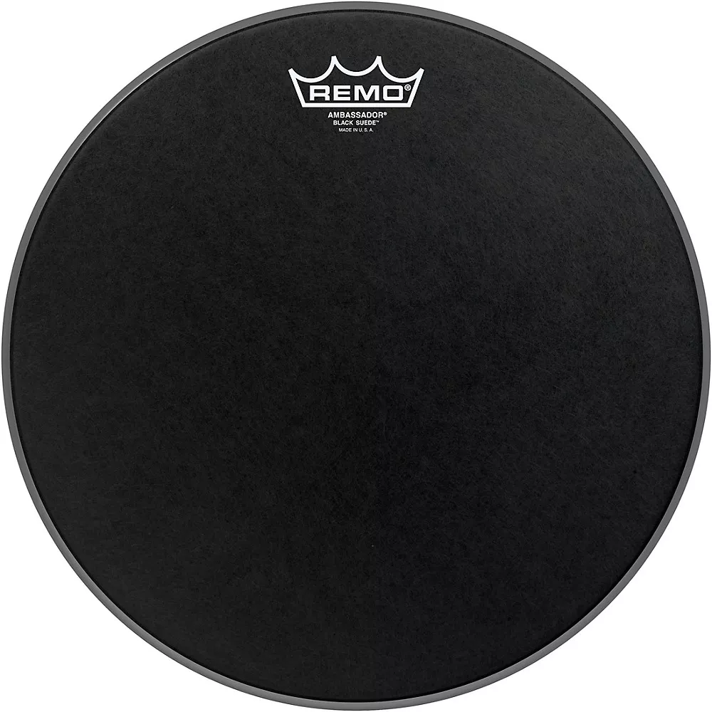 Remo Black Suede Ambassador Batter Drum Head 13 in.