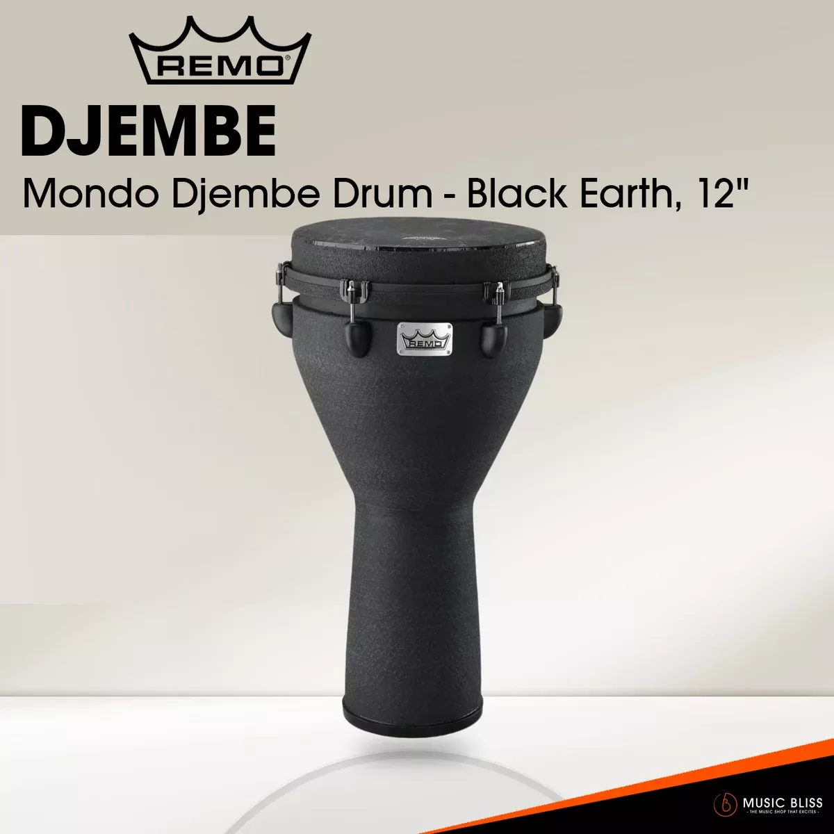 Remo Djembe Key Tuned 12″ – Black Earth