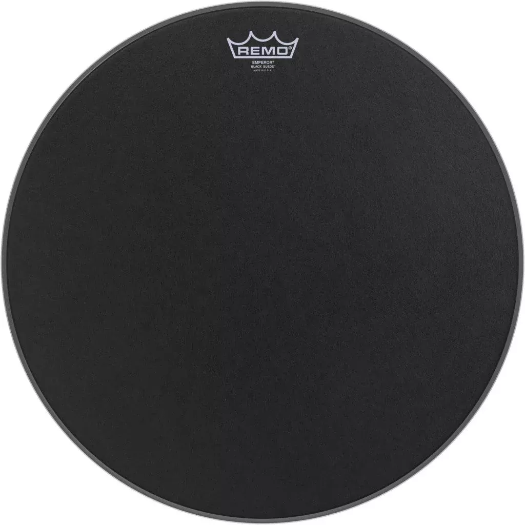 Remo Emperor Black Suede Drumhead – Matte