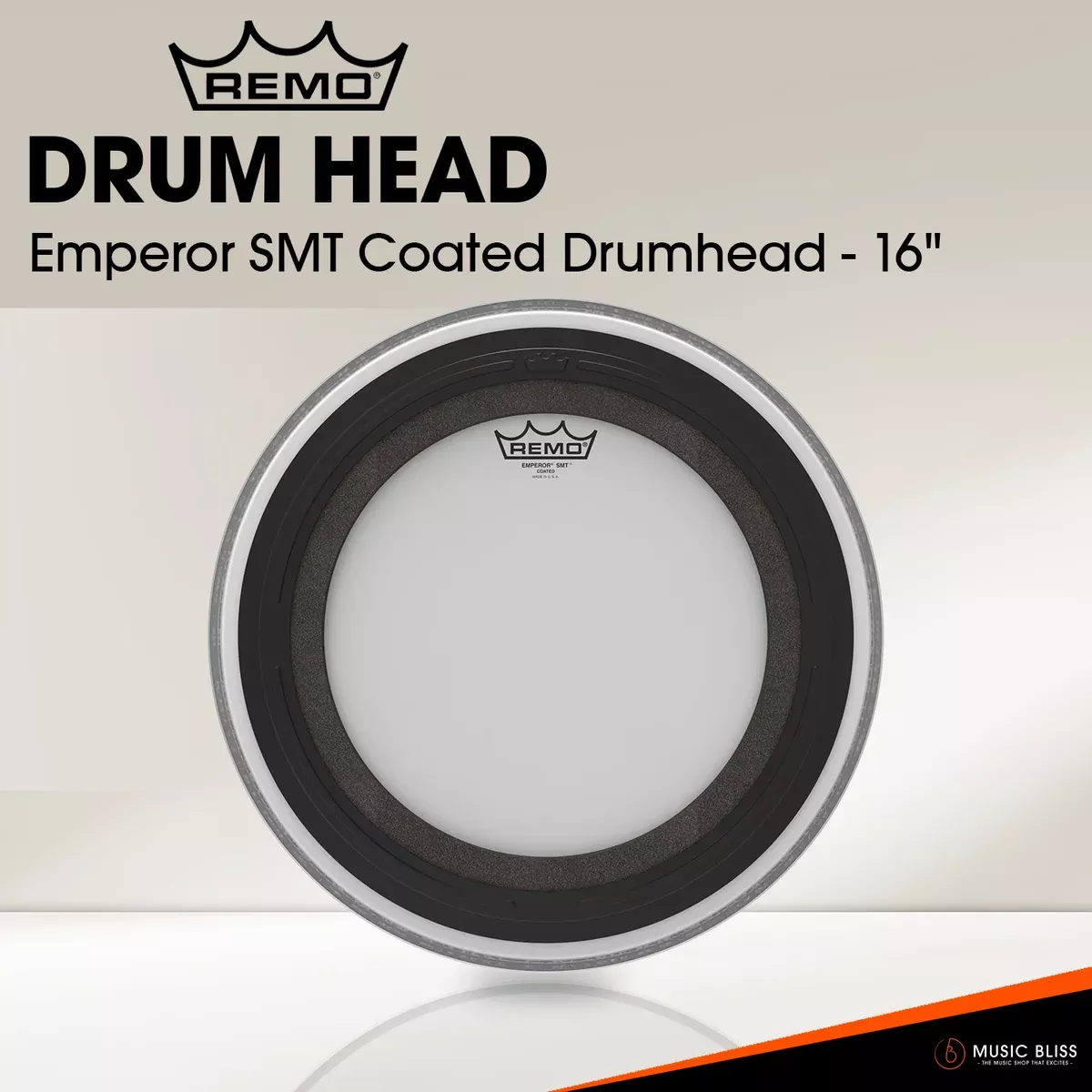 Remo Emperor SMT Coated Drumhead (Available in sizes 16″-22″)