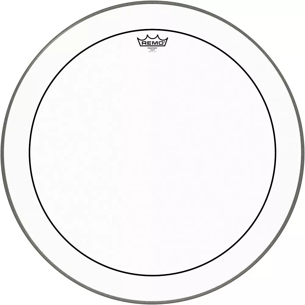 Remo Pinstripe Clear Bass Drum Head 24 in.