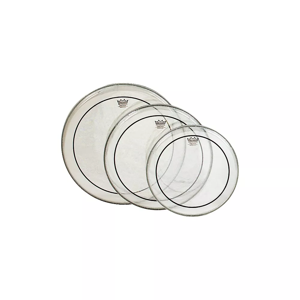 Remo Pinstripe Tom Drum Head Pack Fusion Clear