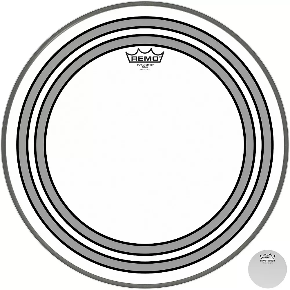 Remo Powersonic Clear Bass Drumhead - 18 in.