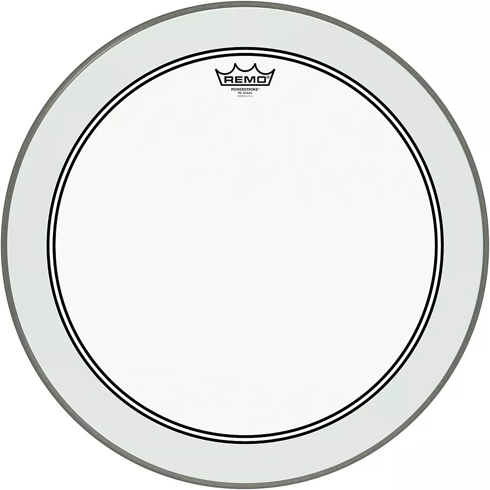 Remo Powerstroke 3 Clear Bass Drum Head With Impact Patch - 20 in.