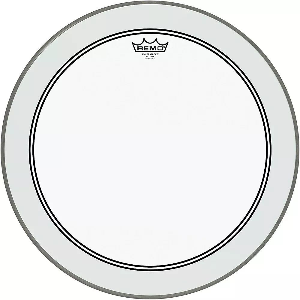 Remo Powerstroke 3 Clear Bass Drum Head With Impact Patch - 22 in.