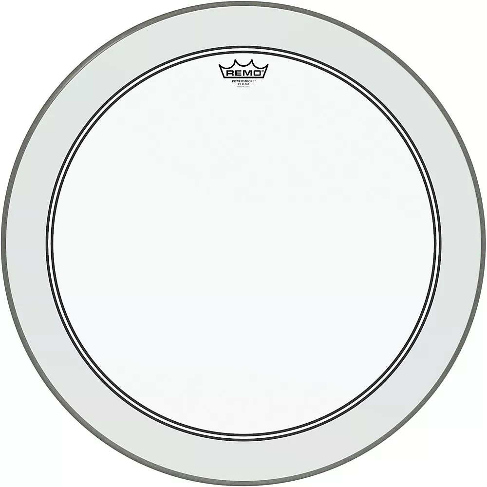Remo Powerstroke 3 Clear Bass Drum Head With Impact Patch - 24 in.