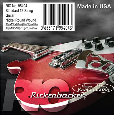 Rickenbacker Standard 12-String Electric Guitar Strings (10-46)
