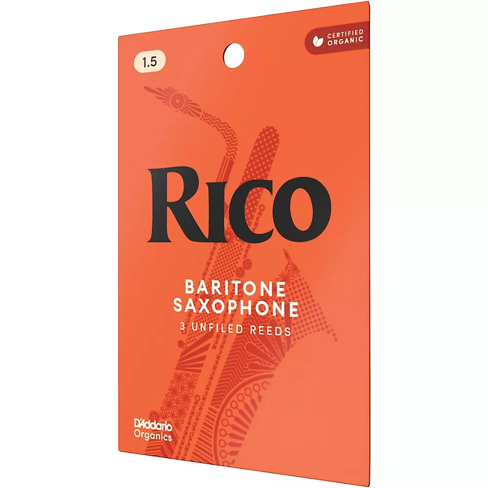 Rico Baritone Saxophone Reeds, Box of 3 Strength 1.5 Box of 3