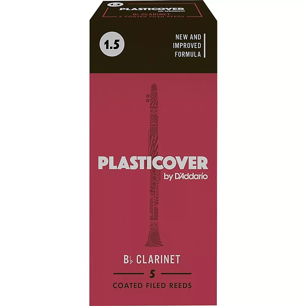 Rico Plasticover Bb Clarinet Reeds Strength 1.5 Box of 5