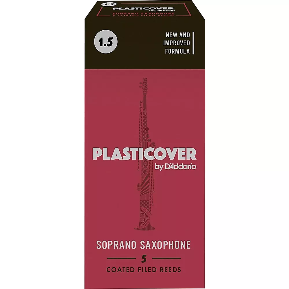 Rico Plasticover Soprano Saxophone Reeds Strength 1.5 Box of 5