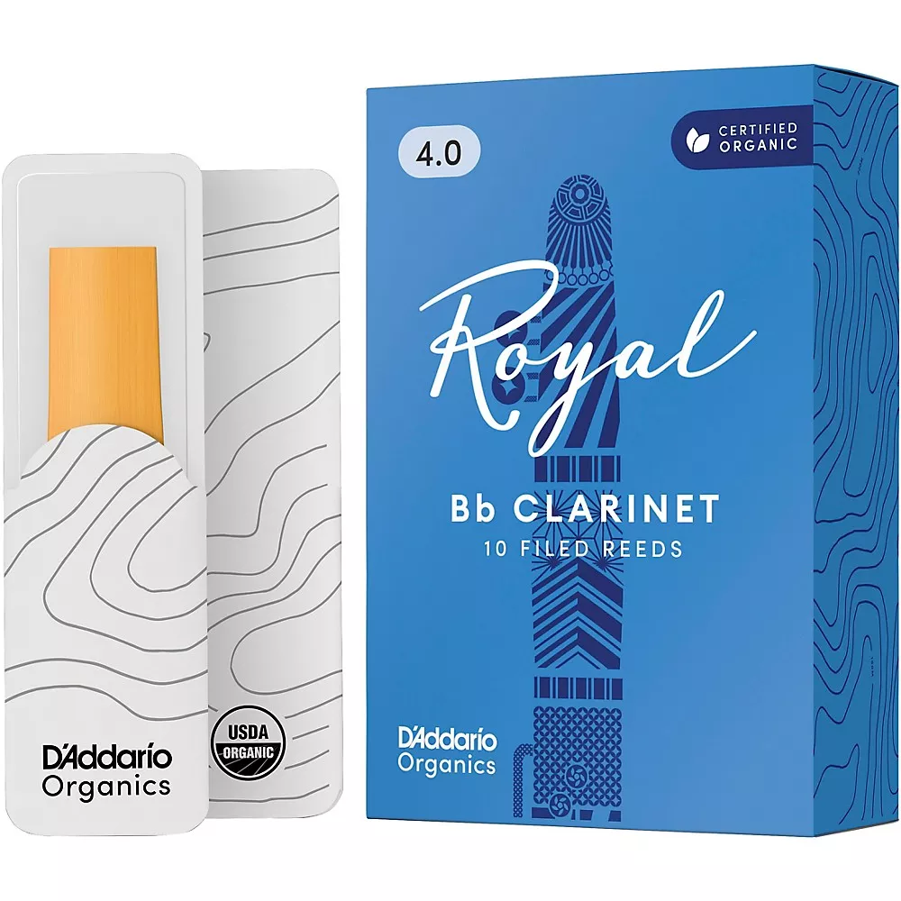 Rico Royal Bb Clarinet Reeds, Box of 10 Strength 4