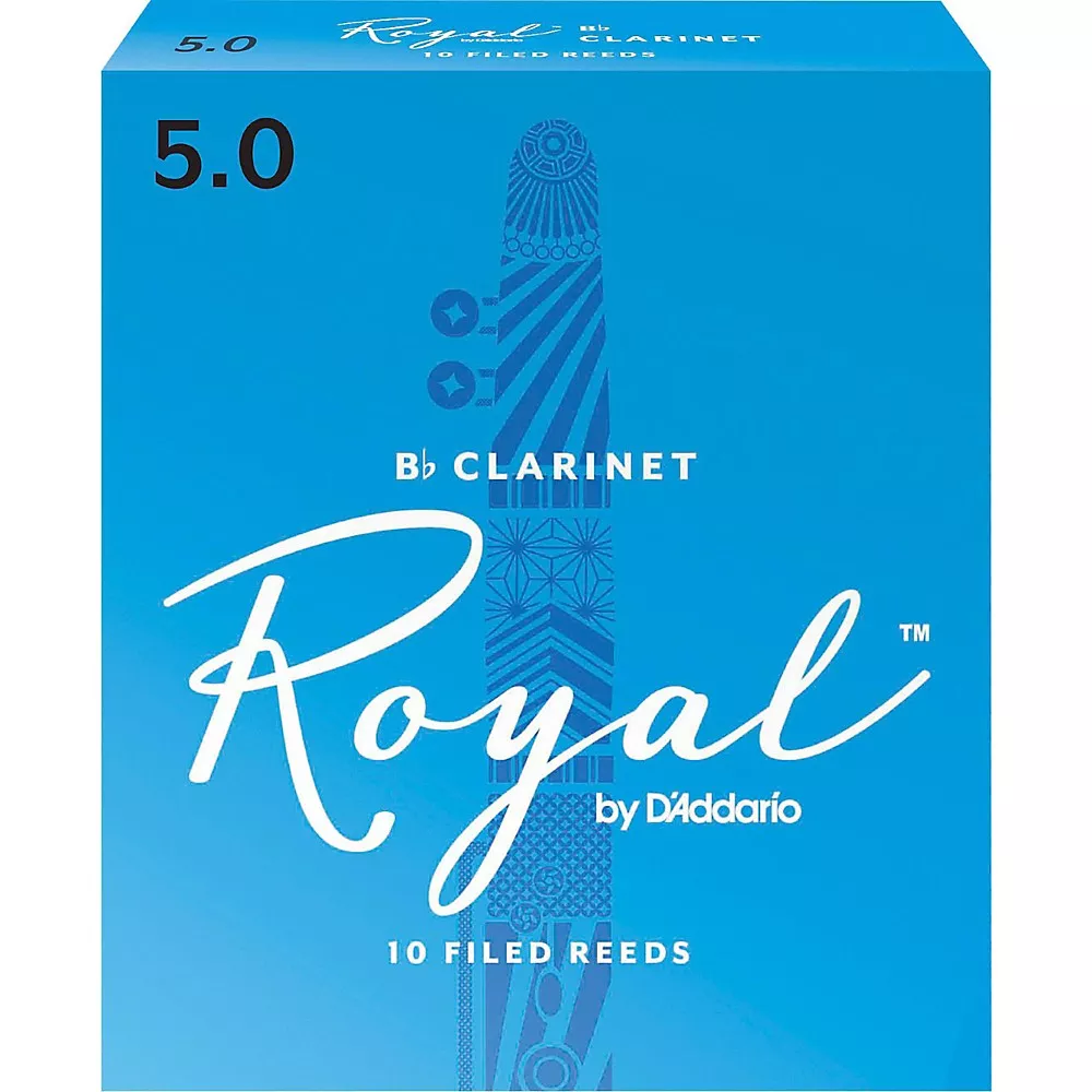 Rico Royal Bb Clarinet Reeds, Box of 10 Strength 5