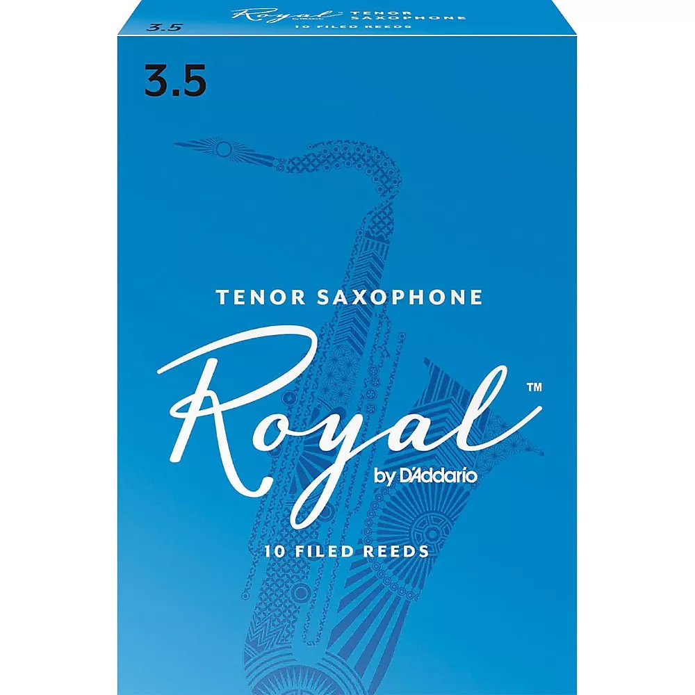 Rico Royal Tenor Saxophone Reeds, Box of 10 Strength 3.5