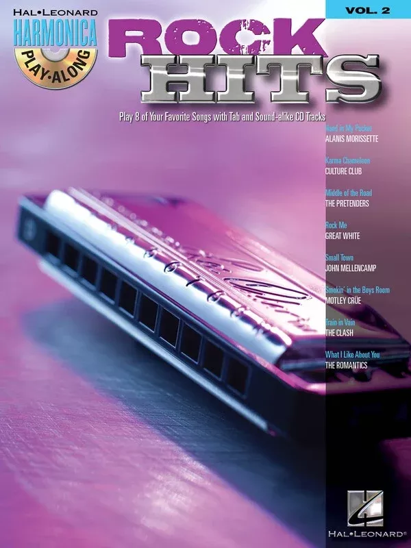 ROCK HITS HARMONICA PLAY ALONG V2 BK/CD