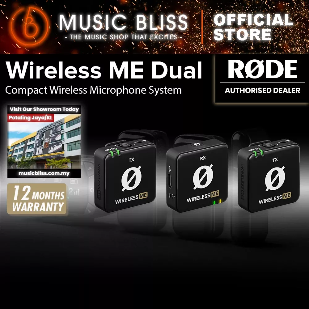 Rode Wireless ME Dual Clip-on Microphone System – Black