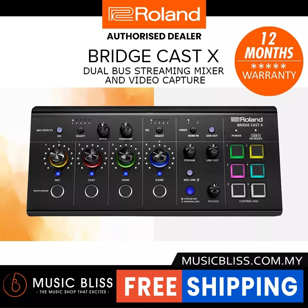 Roland Bridge Cast X Dual-bus Pro Streaming Mixer