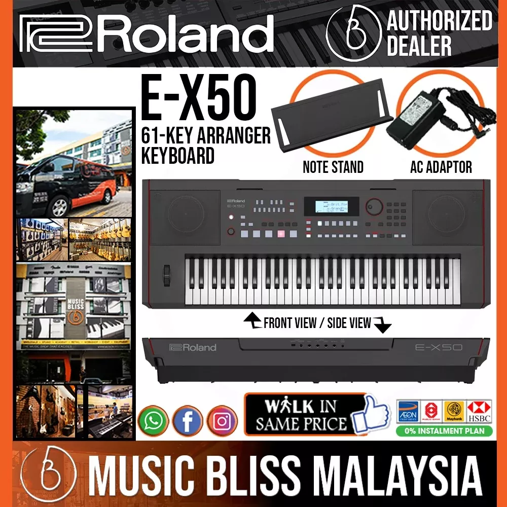 Roland E-X50 61-Key Arranger Keyboard