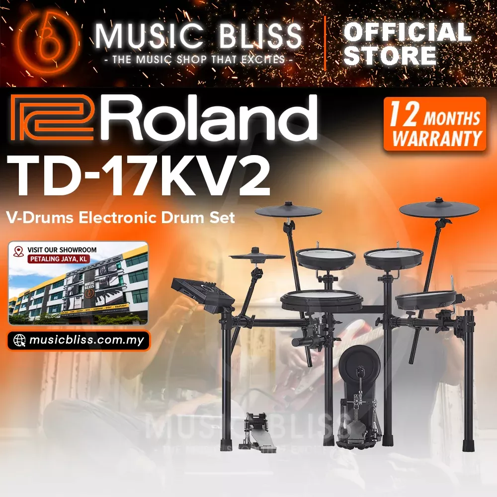 Roland TD-17KV Gen 2 V-Drums Digital Drum Electronic Drum – DRUM KIT (ONLY)