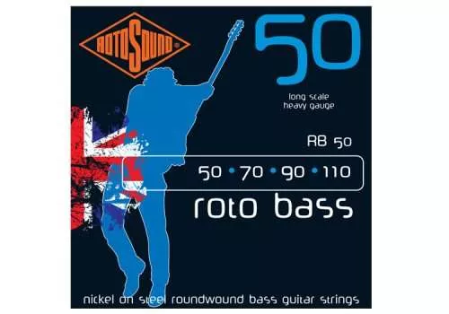 Rotosound RB50 Rotobass Nickel Roundwound Strings, Heavy Gauge