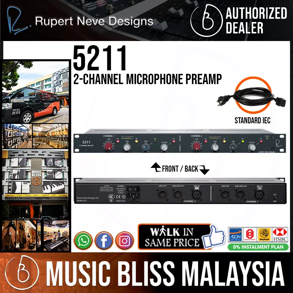 Rupert Neve Designs 5211 2-channel Microphone Preamp