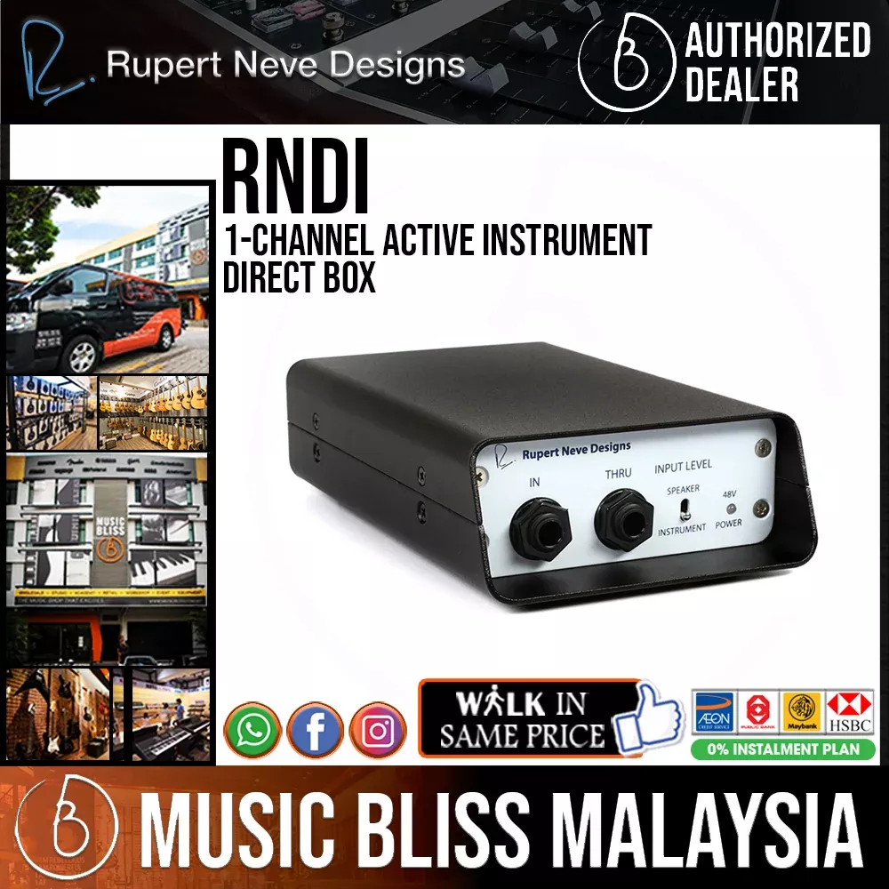 Rupert Neve Designs RNDI 1-channel Active Instrument Direct Box