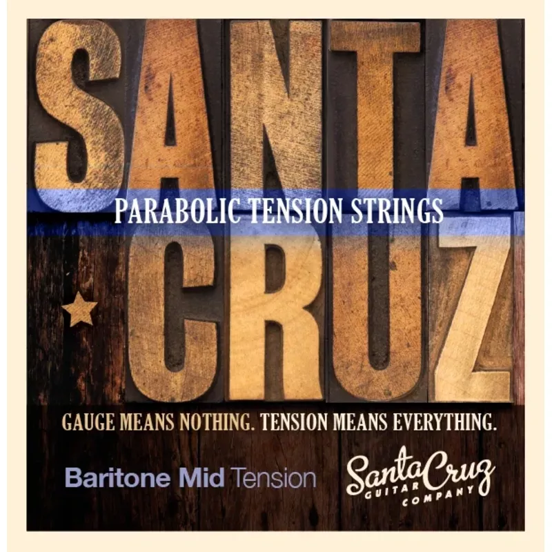 Santa Cruz Parabolic Tension Baritone Guitar Strings, Mid Tension