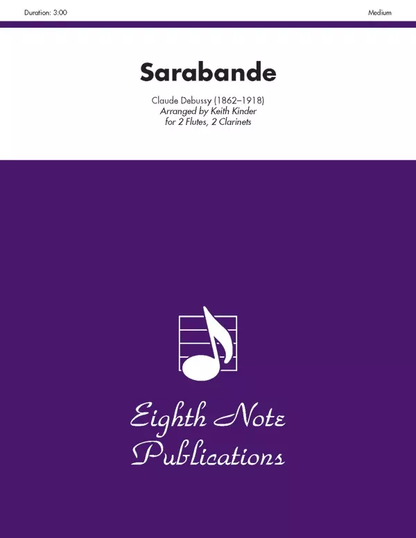 Sarabande: Woodwind Quartet Score & Parts