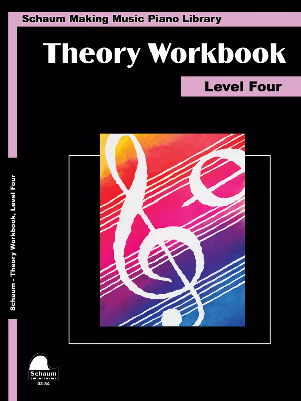 Schaum 0284 Making Music Piano LibraryTheory Workbook – Level 4