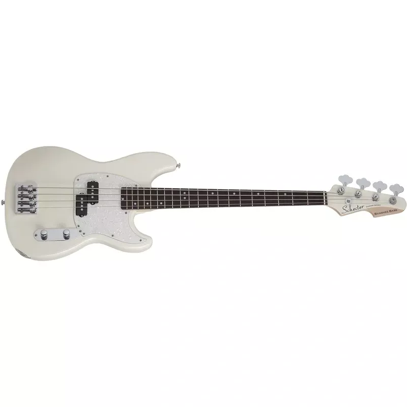 Schecter Banshee 4-String Electric Bass Olympic White 1442-SHC