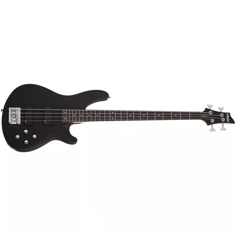 Schecter C-4 Deluxe 4-String Electric Bass, Satin Black 583-SHC