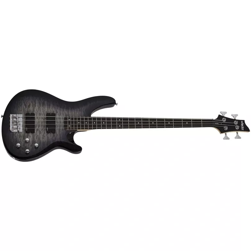 Schecter C-4 Plus 4-String Electric Bass, Charcoal Burst 590-SHC