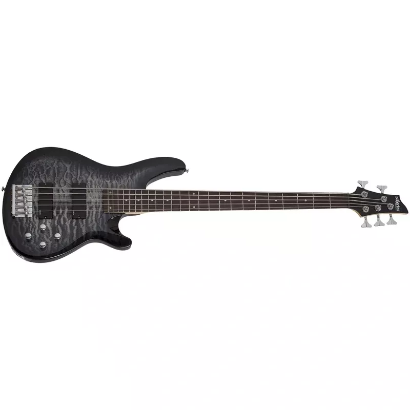 Schecter C-5 Plus 5-String Electric Bass, Charcoal Burst 593-SHC